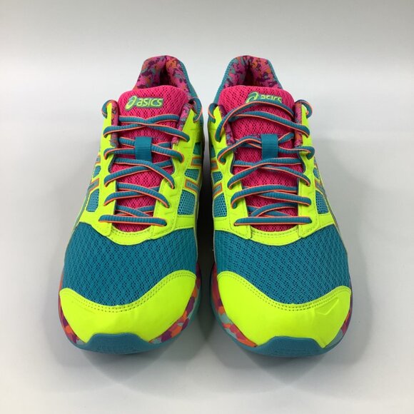 Asics Gel-Frantic 7 Women's Size 11 Running Shoes Neon Multicolor T3A6Q - Picture 4 of 13